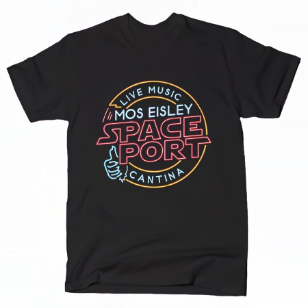 Star Wars Mos Eisley Space Port Cantina Neon Sign T-Shirt